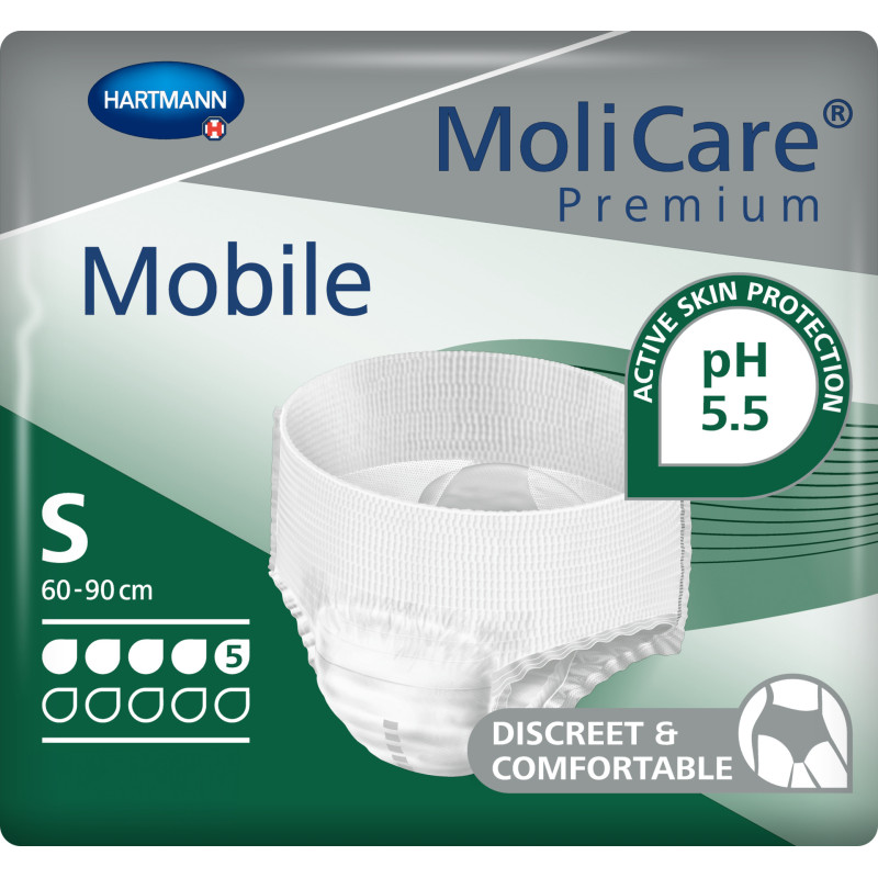 MoliCare Premium Mobile 5K pieluchy majtki chłonne wciągane dla dorosłych S