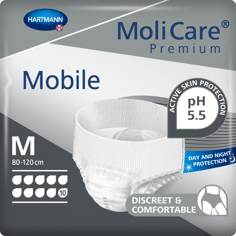 MoliCare Premium Mobile 10K majtki chłonne dla osoby starszej leżącej