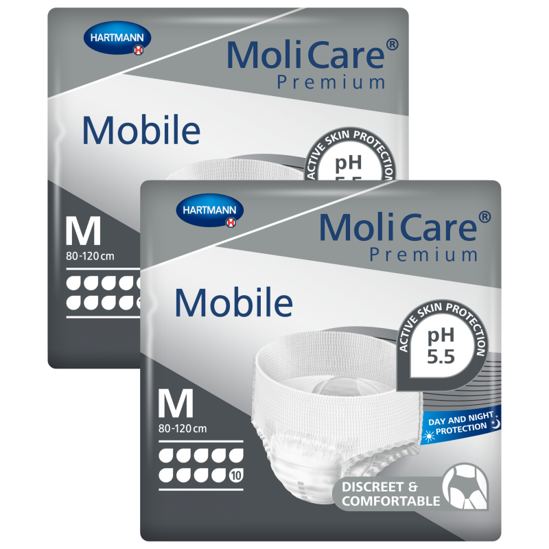 MoliCare Premium Mobile 10K majtki chłonne dla osoby starszej leżącej