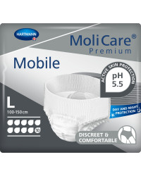 MoliCare Premium Mobile 10K majtki chłonne dla osoby starszej leżącej