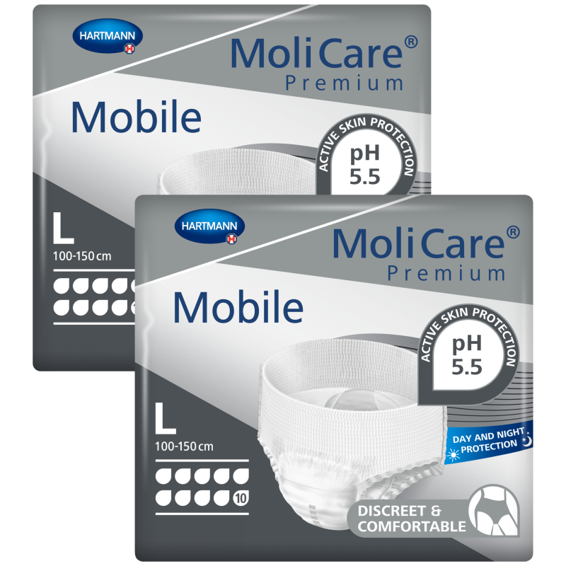 MoliCare Premium Mobile 10K majtki chłonne dla osoby starszej leżącej
