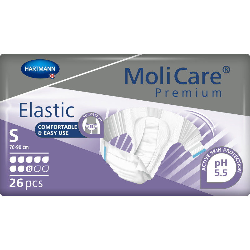 MoliCare Premium Elastic 8K pieluchomajtki dla dorosłych S