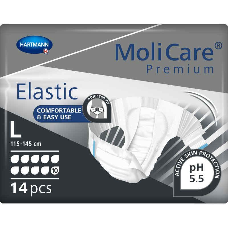 MoliCare Premium Elastic 10K pieluchomajtki dla osób leżących na noc