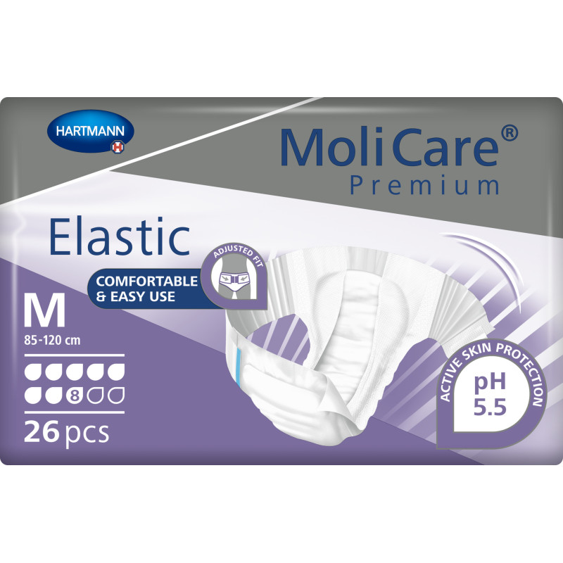 MoliCare Premium Elastic 8K pieluchomajtki na rzepy dla seniora