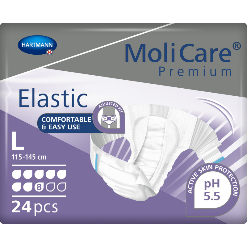 MoliCare Premium Elastic 8K pieluchomajtki na rzepy dla seniora