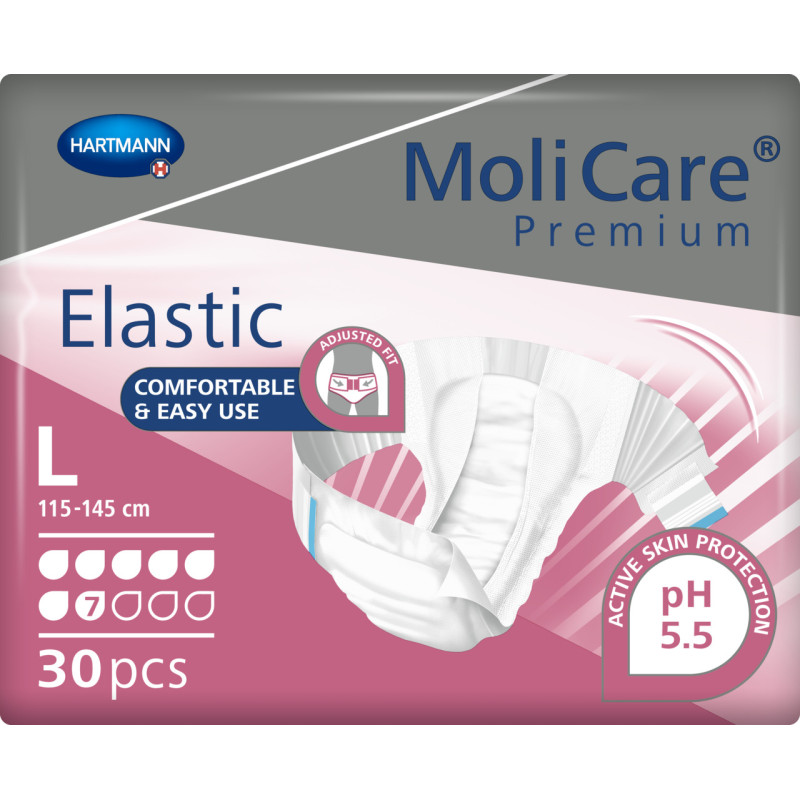 MoliCare Premium Elastic 7K pampersy dla dorosłych zapinane na rzepy