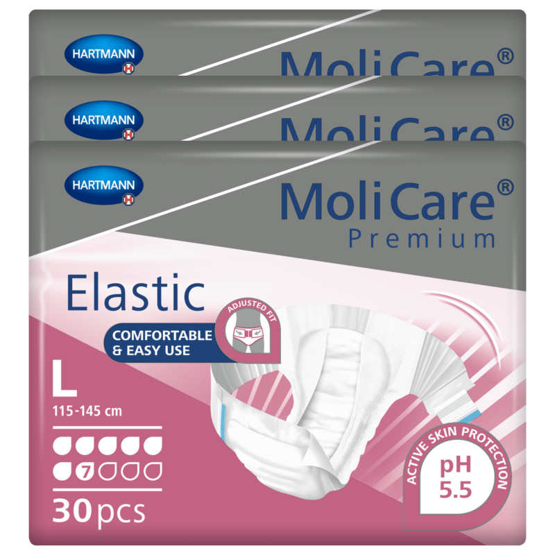 MoliCare Premium Elastic 7K pampersy dla dorosłych zapinane na rzepy