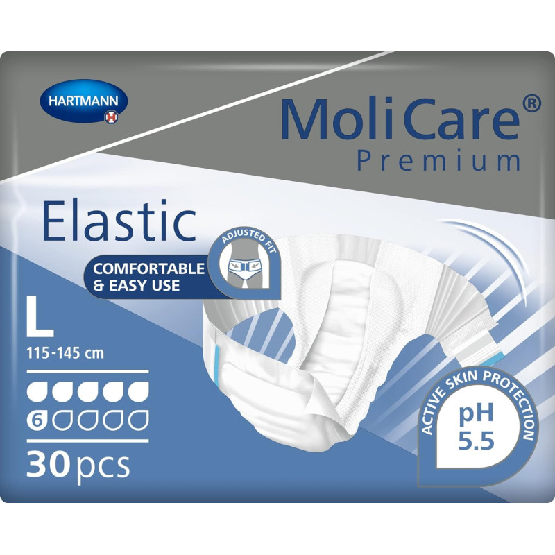 MoliCare Premium Elastic 6K pieluchomajtki zapinane na rzepy