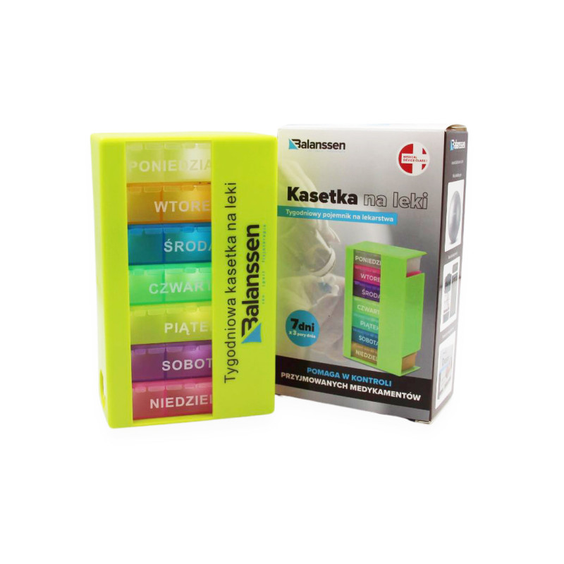 Kasetka Pojemnik Na Leki Wieża Tygodniowa 3 Dawki Balanssen
