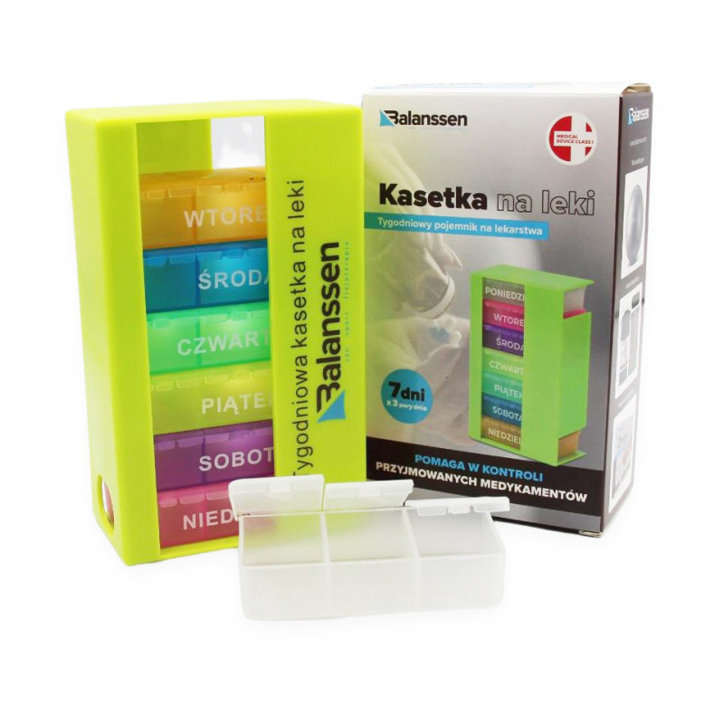 Kasetka Pojemnik Na Leki Wieża Tygodniowa 3 Dawki Balanssen