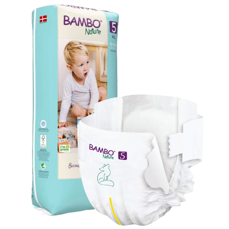 Abena Bambo Nature 5 Junior 12-18 kg pieluszki dla dzieci antyalergiczne