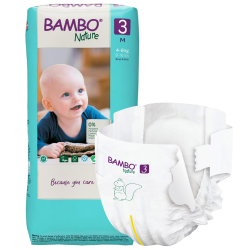 Pieluszki dla dzieci na rzepy bambo nature Bambo Nature 3 Abena 4-8 kg AZS