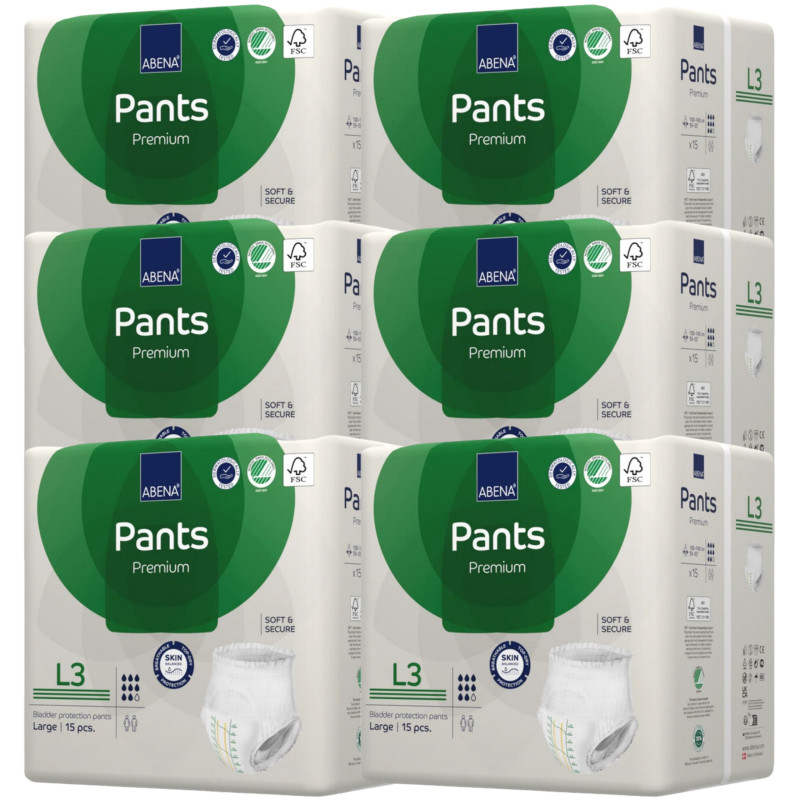 Abena Pants Premium 3 elastyczne majtki chłonne dla seniorów