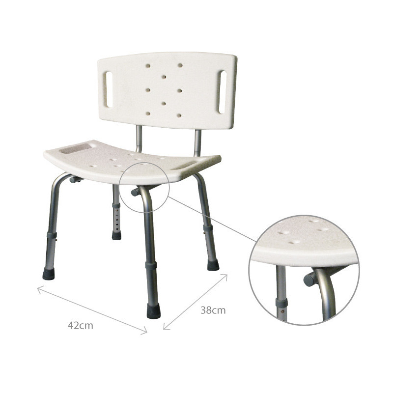 Krzesło prysznicowe z oparciem AR-203 ARmedical Krzesło prysznicowe z oparciem AR-203 ARmedical