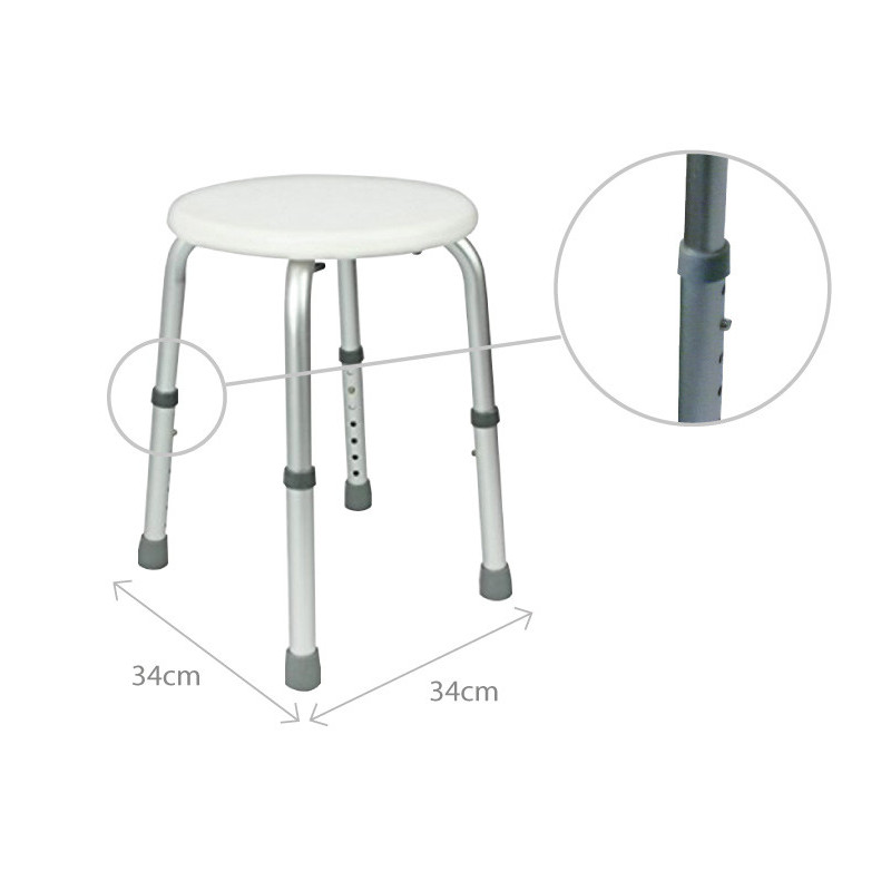 Okrągły taboret prysznicowy AR-201 ARmedical