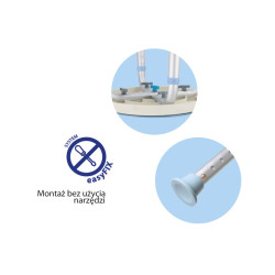 Taboret prysznicowy okrągły – obrotowy AR-201A ARmedical