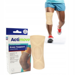 Opaska na kolano z zabudowaną rzepką ACTIMOVE Knee Support Beż