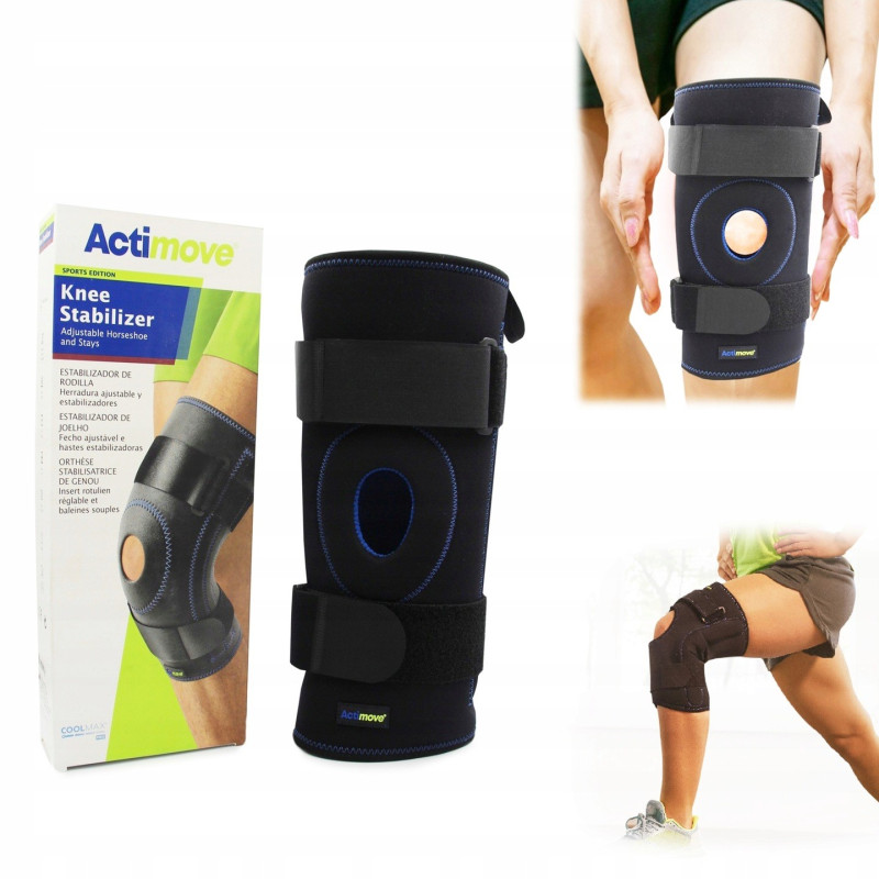 Orteza na kolano z pelotą i fiszbinami ACTIMOVE Knee Stabilizer