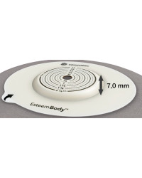 423657 Worek 1-cz Ilostomijny Esteem Body Otwarty Szary z Okienkiem 10-35 mm Duży 570 ml Convex 7,0 mm V2 Convatec