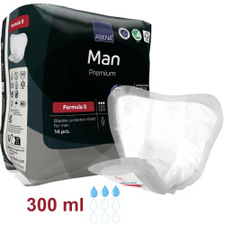 Męskie Wkładki Higieniczne Abena Man Formula 0 Małe Nietrzymanie Moczu 300 ml