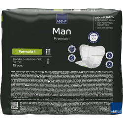 Męskie Wkładki Higieniczne Abena Man Formula 1 Małe i Średnie Nietrzymanie Moczu 450 ml Męskie Wkładki Higieniczne Abena Man Formula 1 Małe i Średnie Nietrzymanie Moczu 450 ml