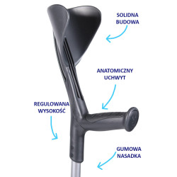 Kula inwalidzka Evolution antracyt Herdegen