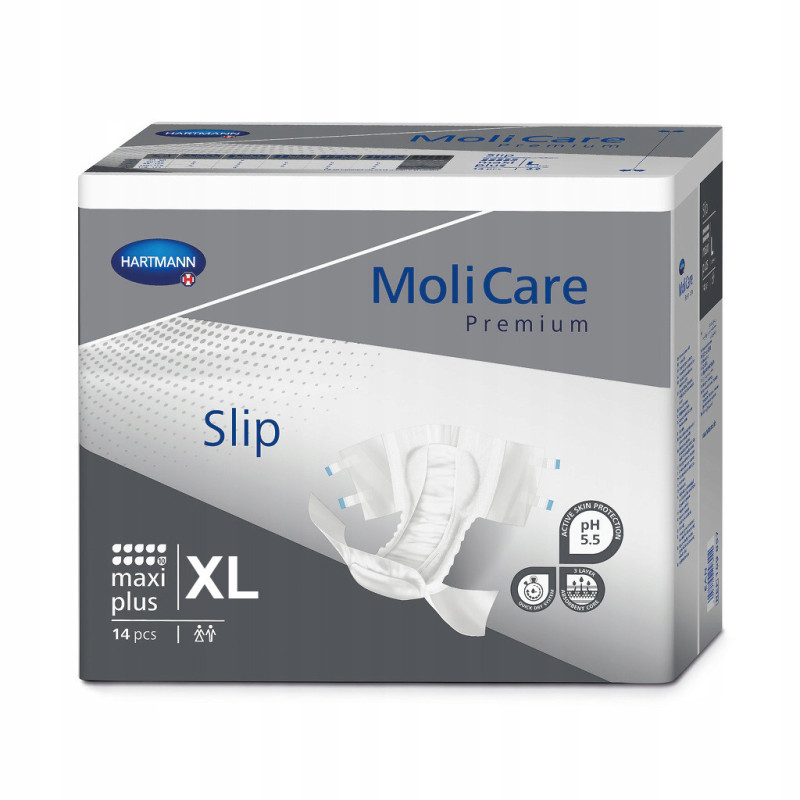 Pieluchomajtki MoliCare Premium Slip Maxi Plus 10K Dla Dorosłych