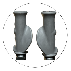 Kula łokciowa 04/MR.E z pojedynczą regulacją wysokości i stałą podpórką Mikirad