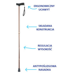 Laska Inwalidzka składana AR-015 Armedical
