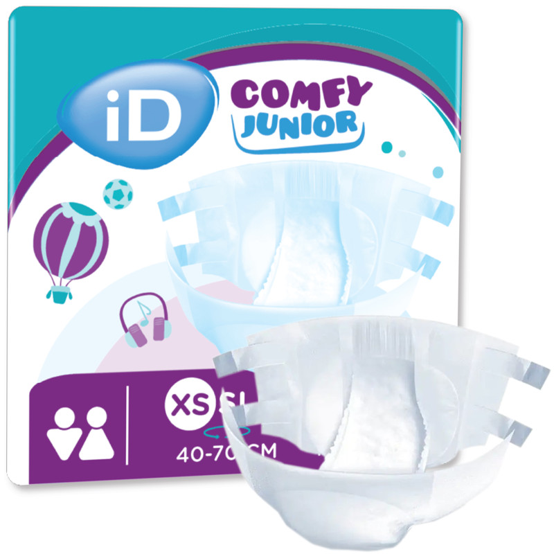 Pieluchomajtki na rzep dla dzieci iD comfy junior slip XS obwód 70-90 cm