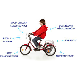 Rower trójkołowy TOLEK 16” – kompaktowy, stabilny, bezpieczny