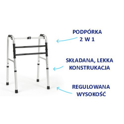 Podpórka Aluminiowa 2w1 Lyna II Veremeiren – Regulowana, Składana i Wielofunkcyjna do Użytku nad Toaletą