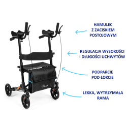 Podpórka Czterokołowa Aluminiowa z Podparciem Pod Łokcie LEXI Timago – Stabilność i Komfort