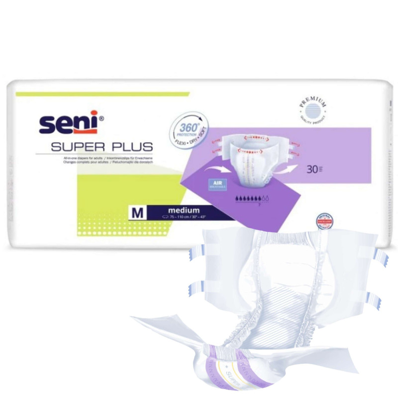 Super Seni Plus pieluchomajtki dla dorosłych zapinane na rzepy