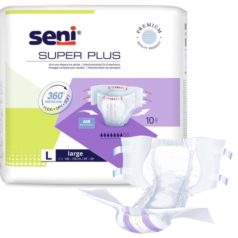 Super Seni Plus pieluchomajtki dla dorosłych zapinane na rzepy