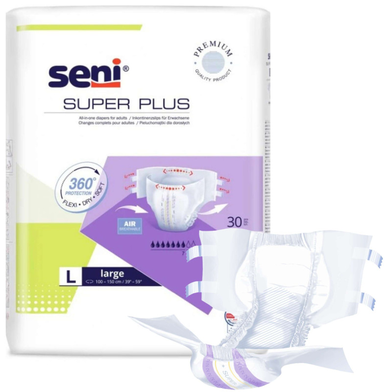 Super Seni Plus pieluchomajtki dla dorosłych zapinane na rzepy
