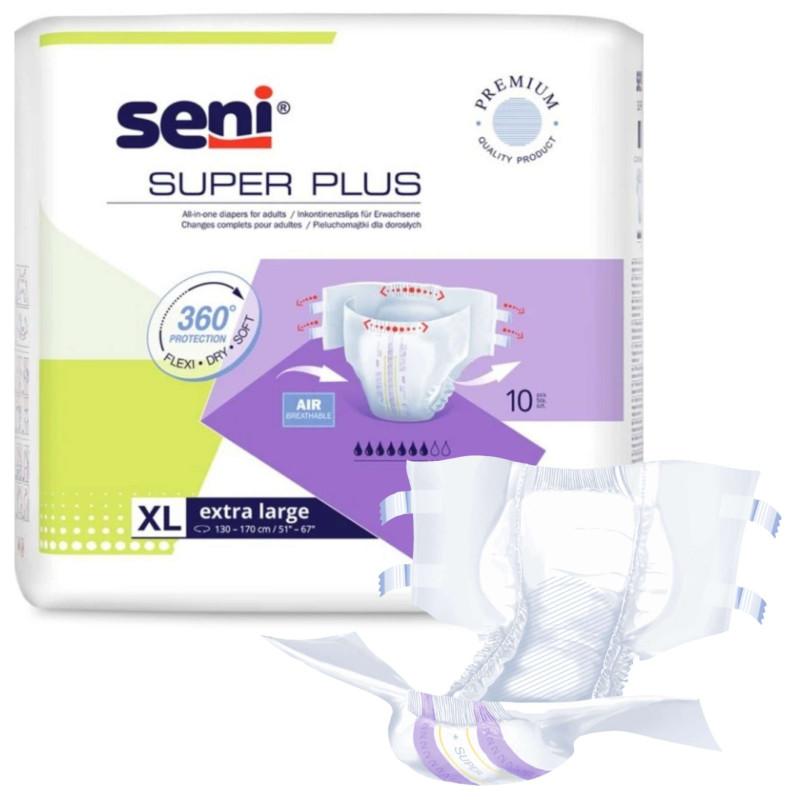 Super Seni Plus pieluchomajtki dla dorosłych zapinane na rzepy