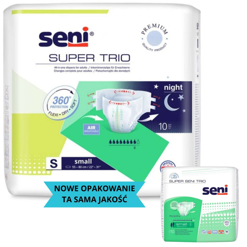 Super Seni Trio pieluchomajtki dla dorosłych zapinane na rzepy