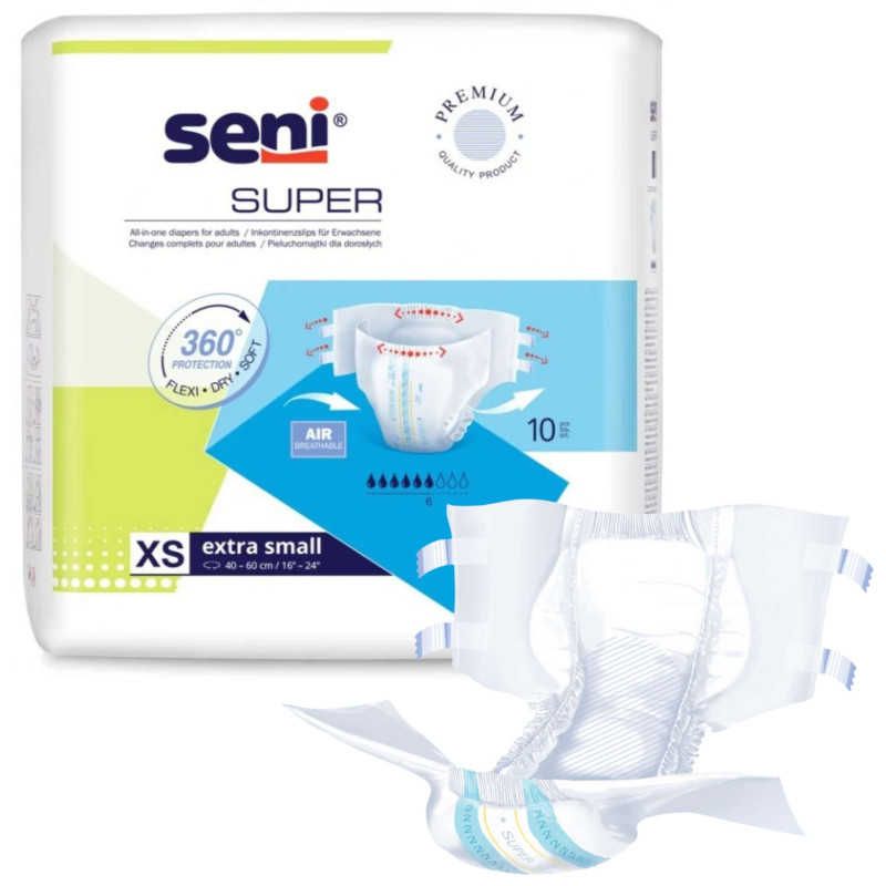 Super Seni pieluchomajtki na rzepy dla seniora