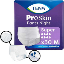 TENA Pants Super Night ProSkin majtki chłonne na noc do snu TENA Pants Super Night ProSkin majtki chłonne na noc do snu