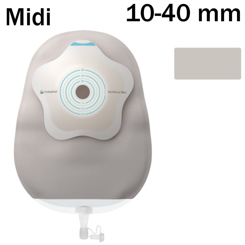 184000 Worek Urostomijny SenSura Mio Concave Jednoczęściowy Midi 10-40 mm