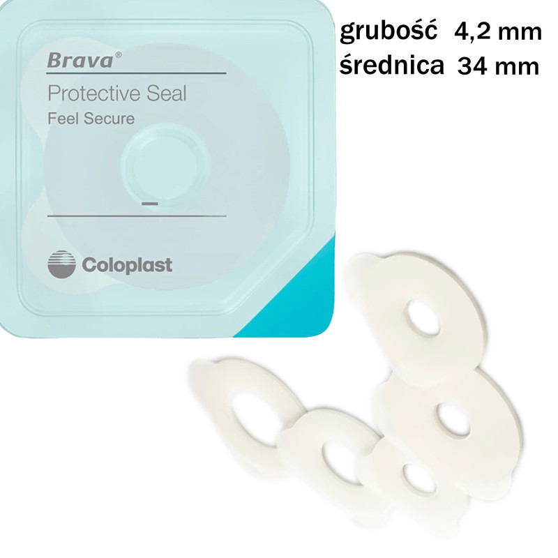 120490 Brava Ochronny Pierścień Uszczelniający 34mm x 4,2mm Kołnierz Coloplast