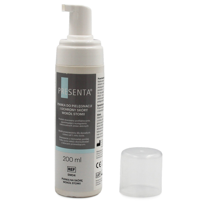 423294 Pianka Do pielęgnacji I Ochrony Skóry Wokół Stomii Presenta  200 mlConvaTec