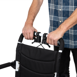 Wózek inwalidzki stalowy z funkcją transportową MOBIL-TIM Timago