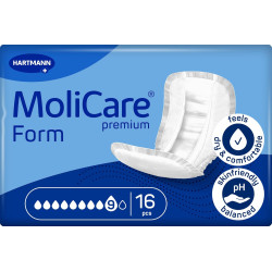 Pieluchy anatomiczne MoliCare® Premium Form 9 kropli – maksymalna chłonność na ciężkie nietrzymanie moczu (NTM)