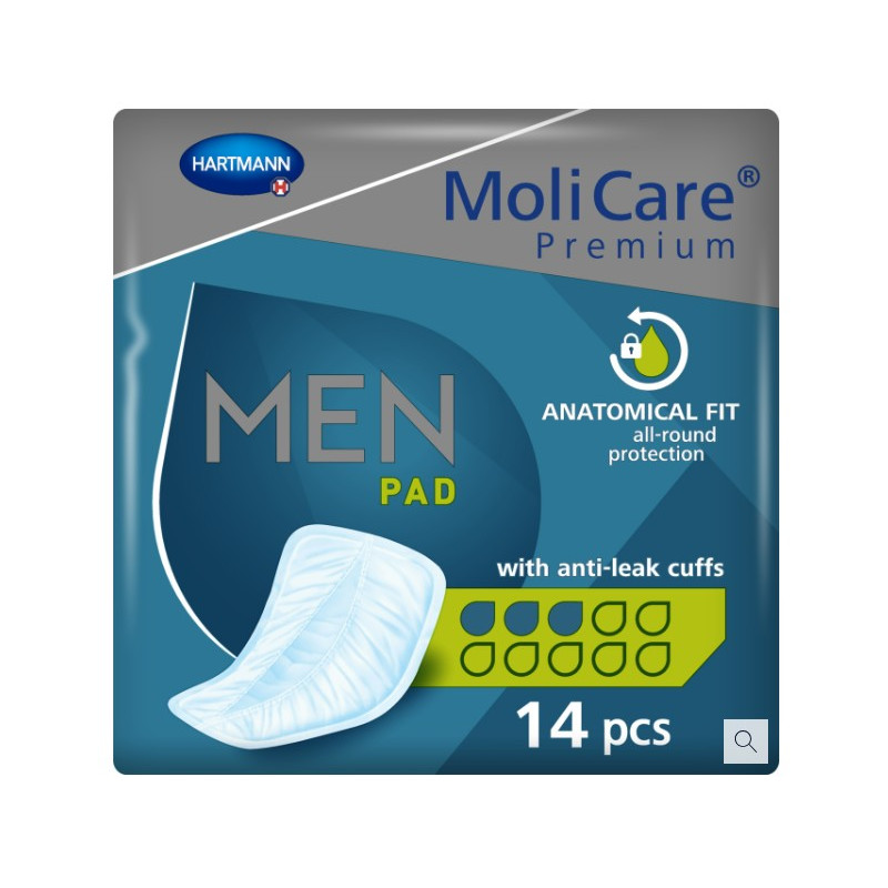 wkłady anatomiczne molicare premium men pad 3k