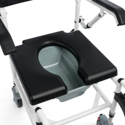 MASTER-TIM – Wózek prysznicowo-toaletowy 3w1 do transportu osób niepełnosprawnych Timago