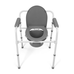 Składane krzesło toaletowe z szybkozłączkami TGR-R KT 618 Timago, idealne do małych przestrzeni