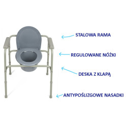 Krzesło toaletowe stałe TGR-R KT 668