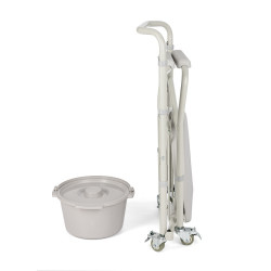 Krzesło toaletowe na kółkach TGR-R KT 023C Timago, idealne do opieki nad osobami starszymi i niepełnosprawnymi